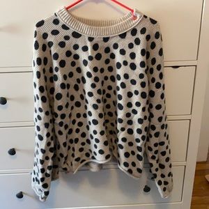 Polka dot sweater